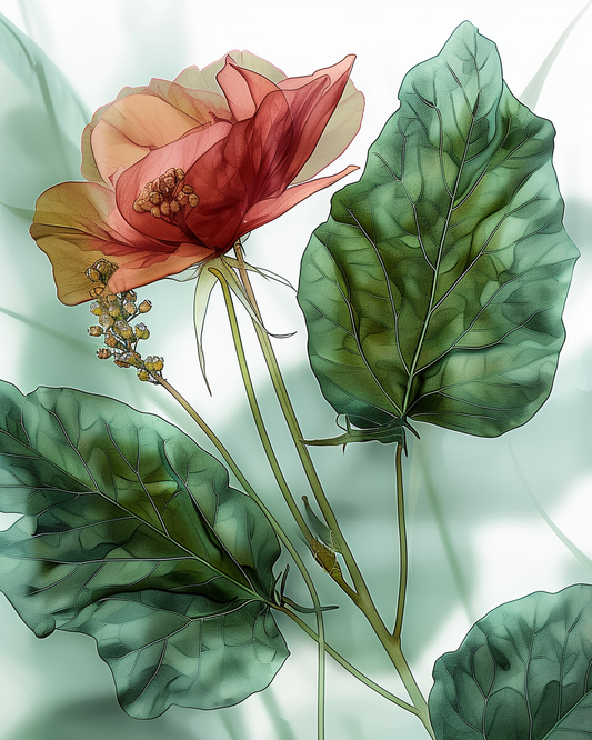 Flowers Wall Art Print Style NO 199