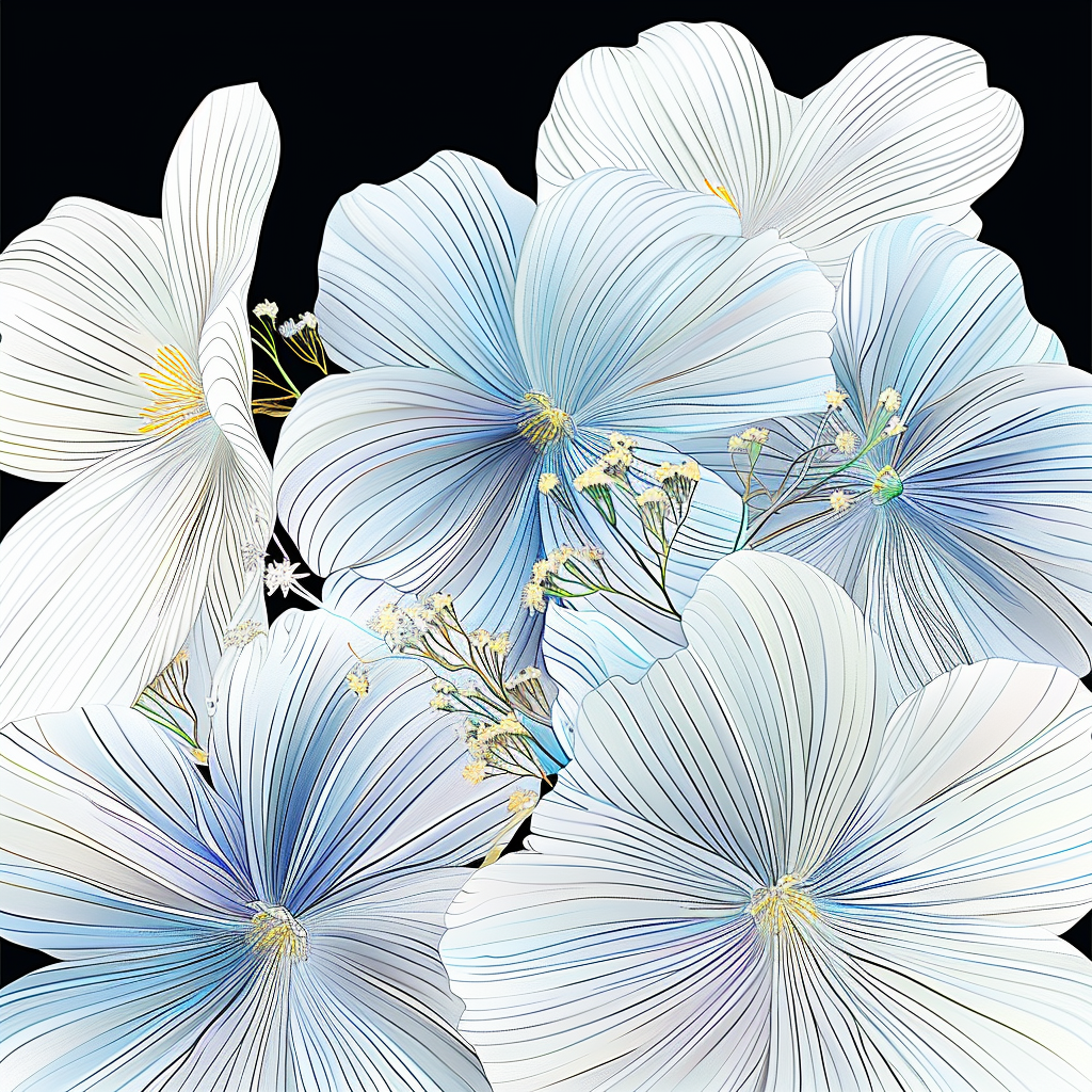 Flowers Wall Art Print Style NO 293