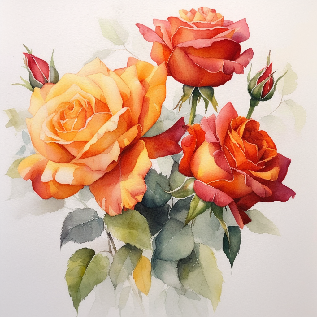 Flowers Wall Art Print Style NO 310