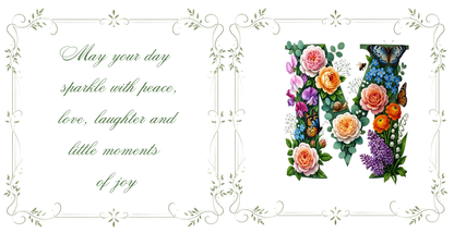 Floral Coffee Mug with Text